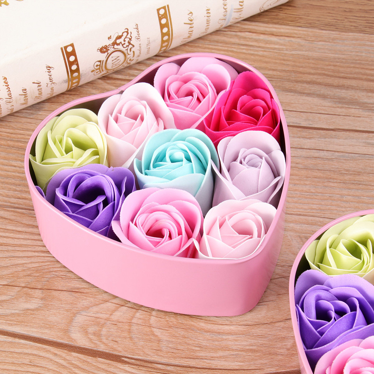 Rose Soap Flower Soap Set in E - Luxury Skincare Gift Set recension och pris